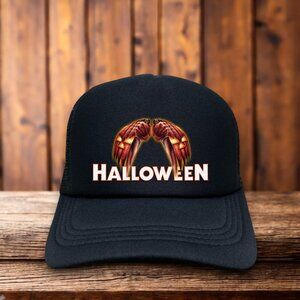 Halloween Mens Trucker Hat Black Snapback Michael Meyers John Carpenter Cap